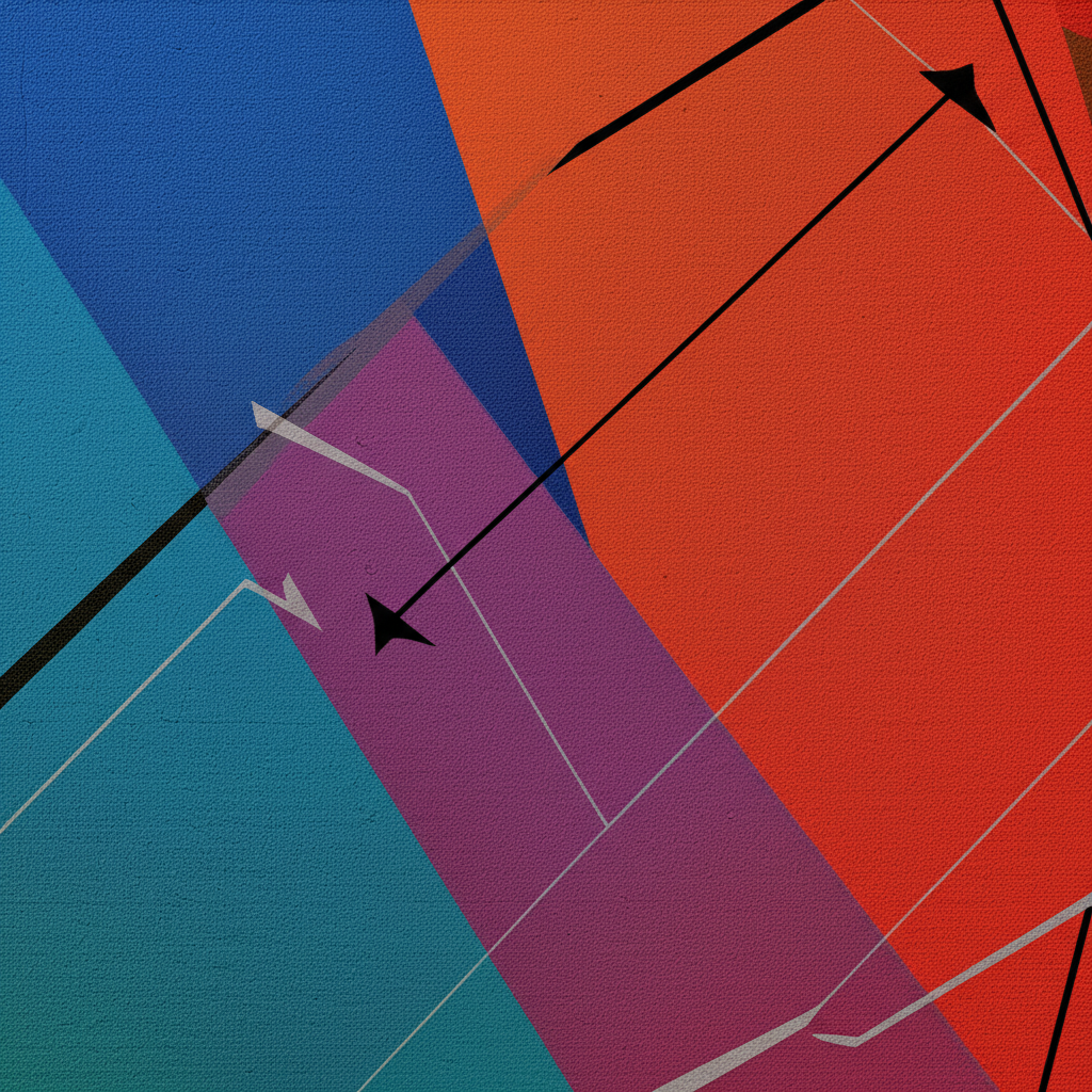 Abstract illustration of market risk in commodity trading