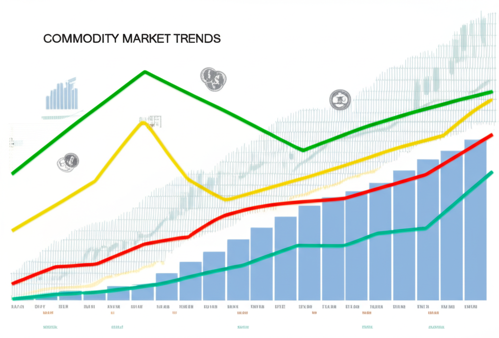 Commodity market trends illustration