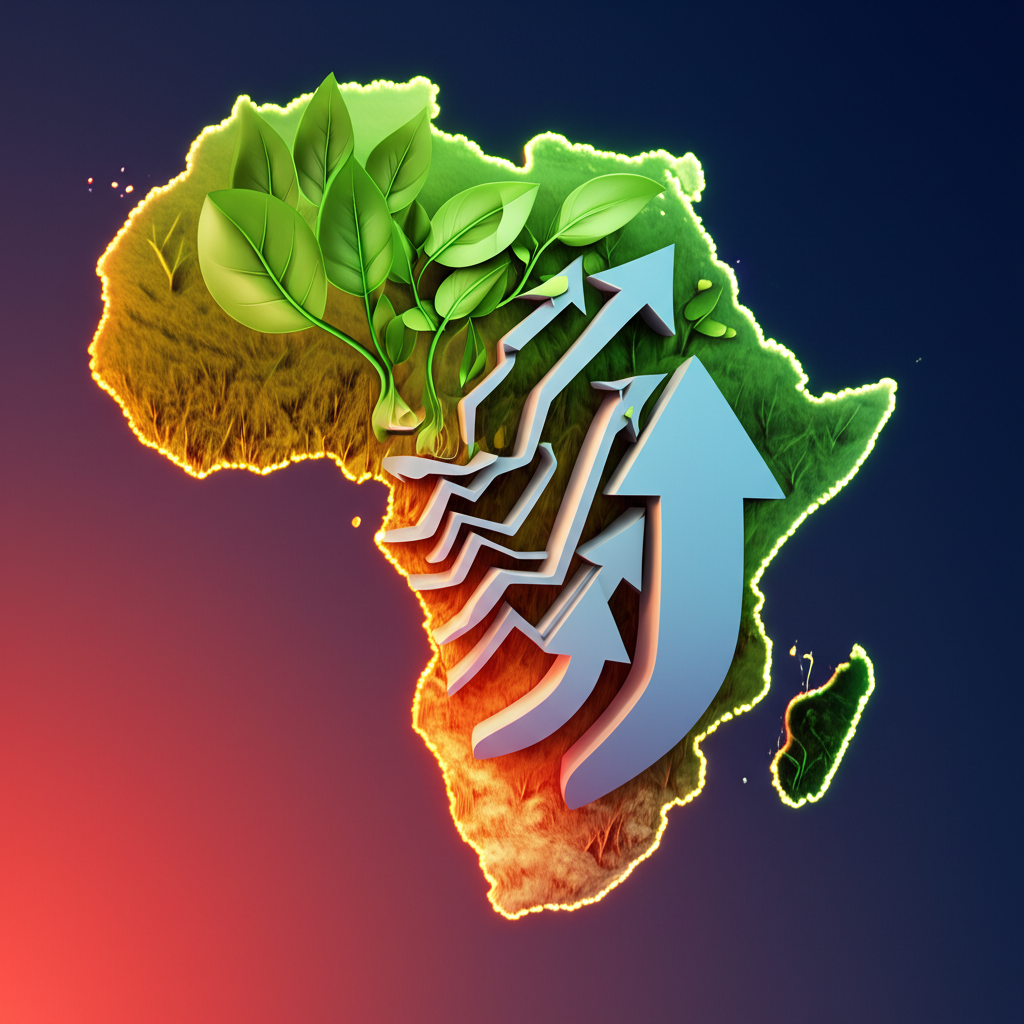 African continent growth illustration