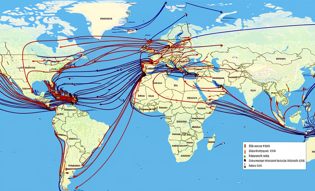 US LNG tankers global routes