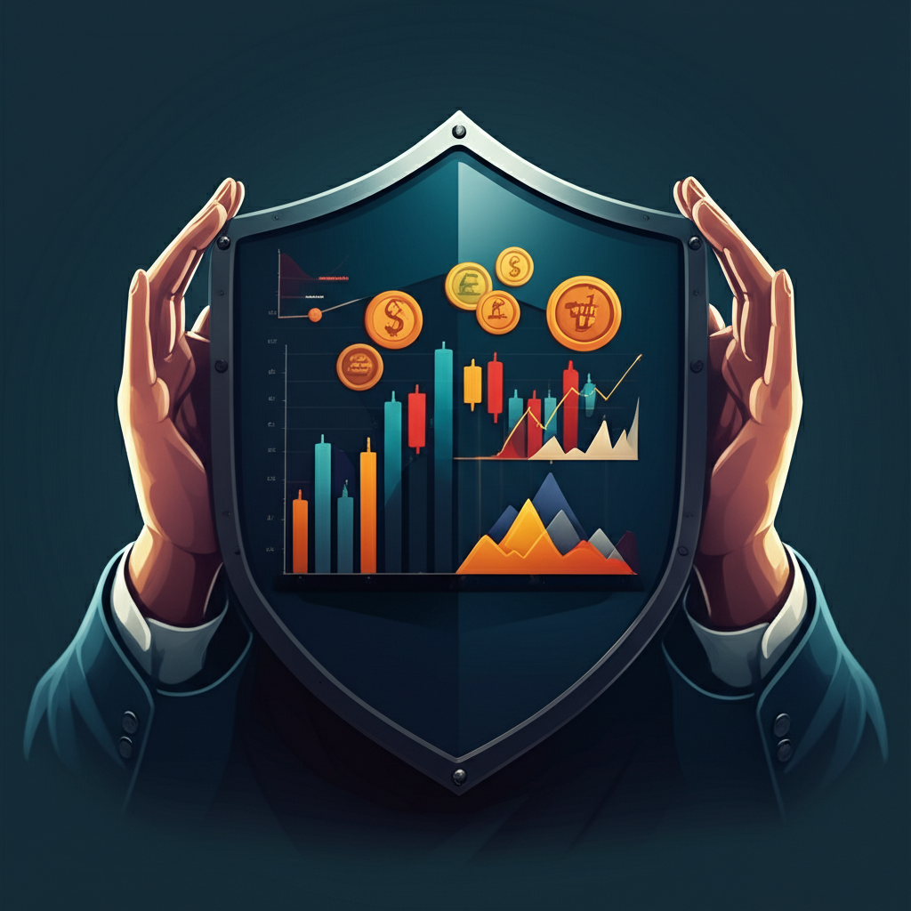 Illustration of a U.S. investor using commodities as a shield against inflation