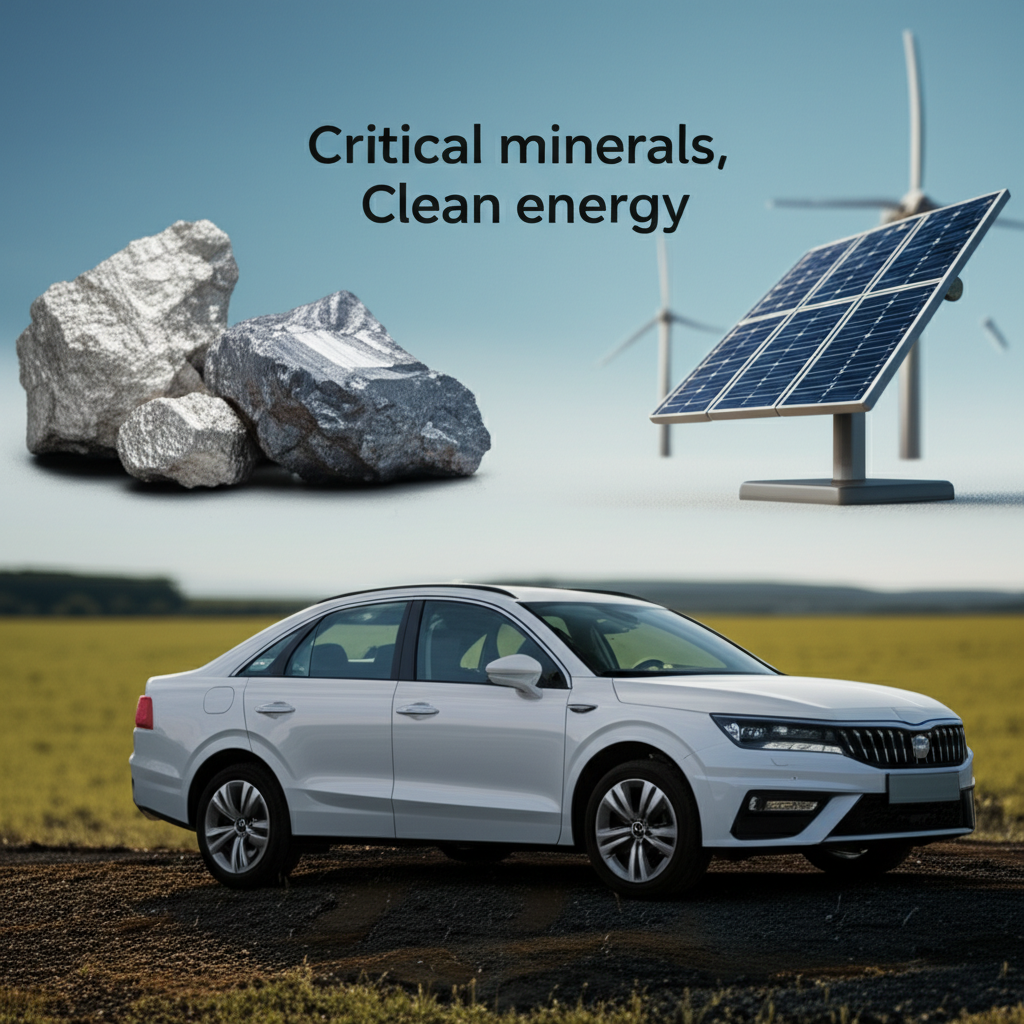 Critical minerals for clean energy: copper, lithium, rare earths, and nickel powering U.S. electrification and renewable infrastructure