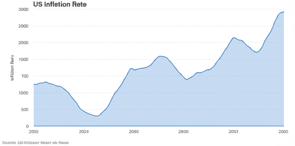 US economy chart showing inflation trends