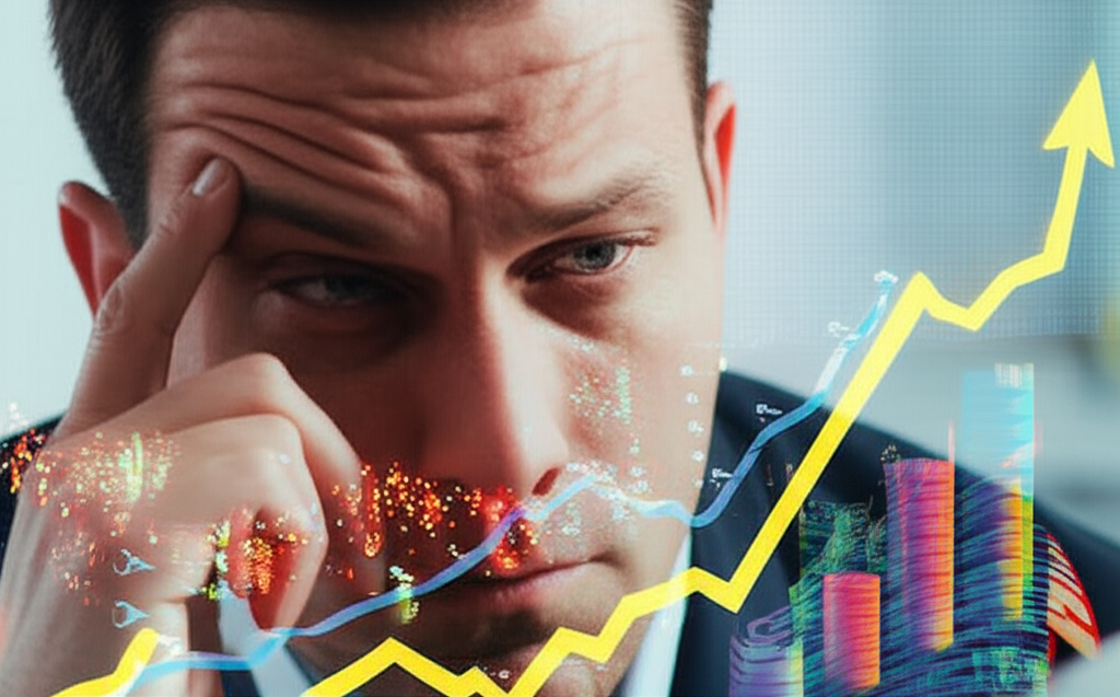 U.S. investor analyzing charts showing early warning signs of a commodity bubble