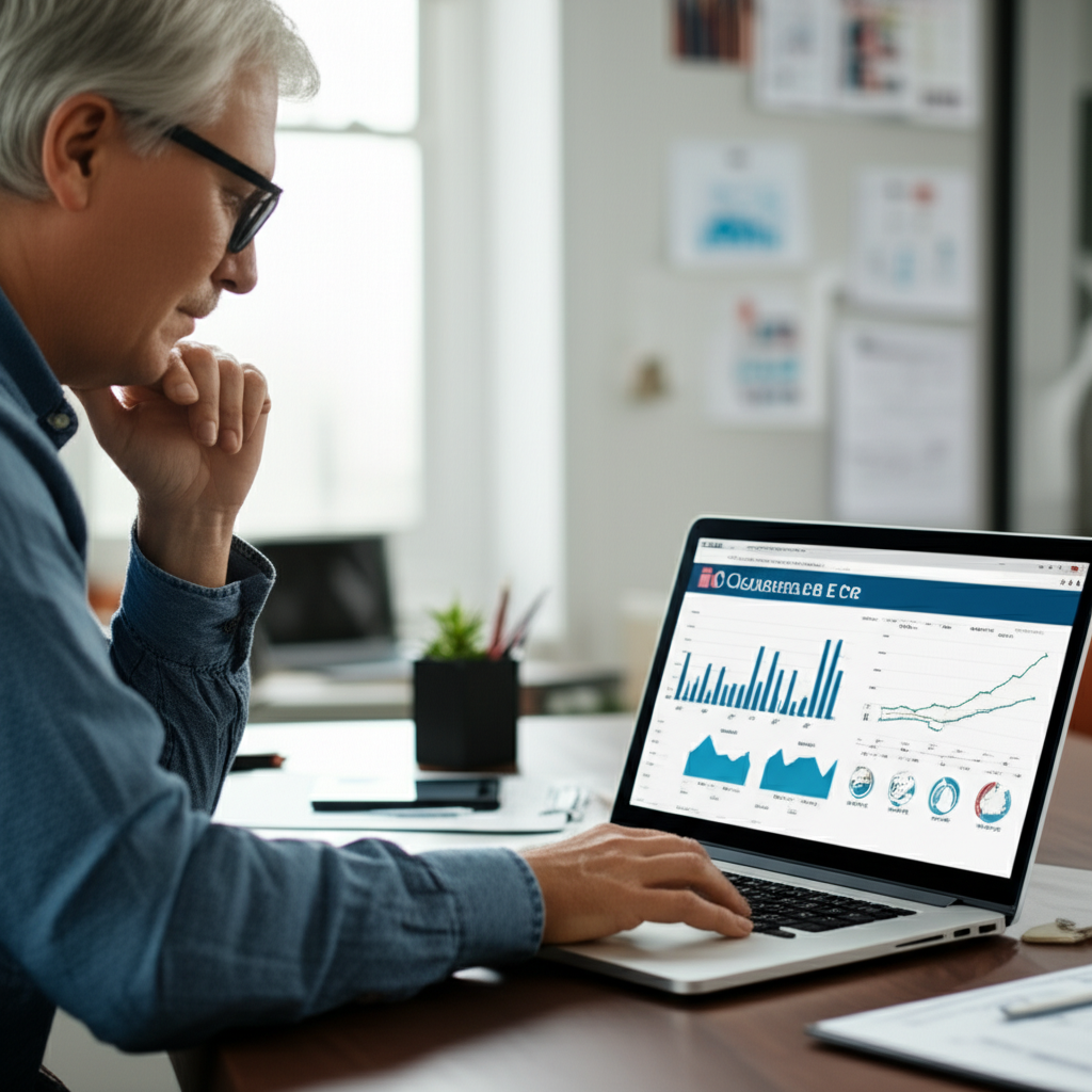 US investor analyzing insurance ETFs