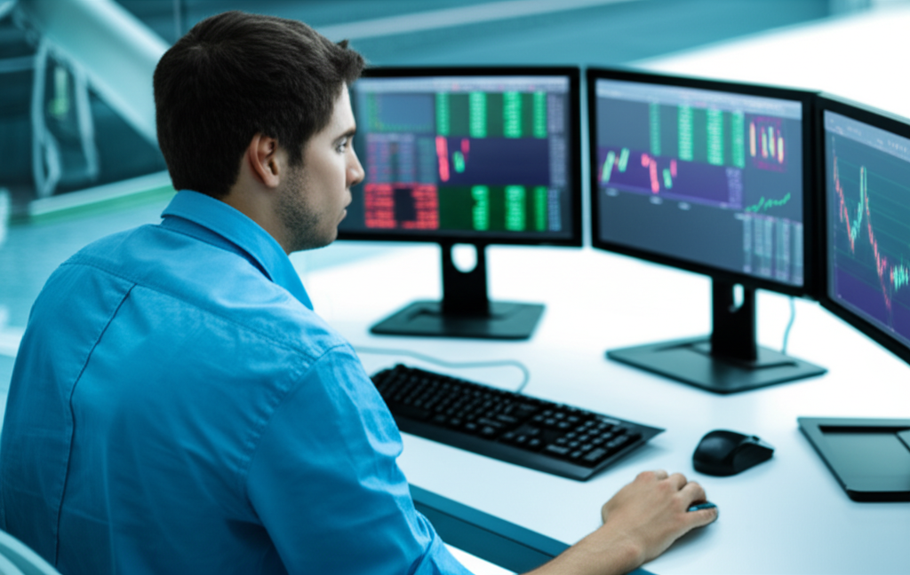 Trader using digital commodity platform