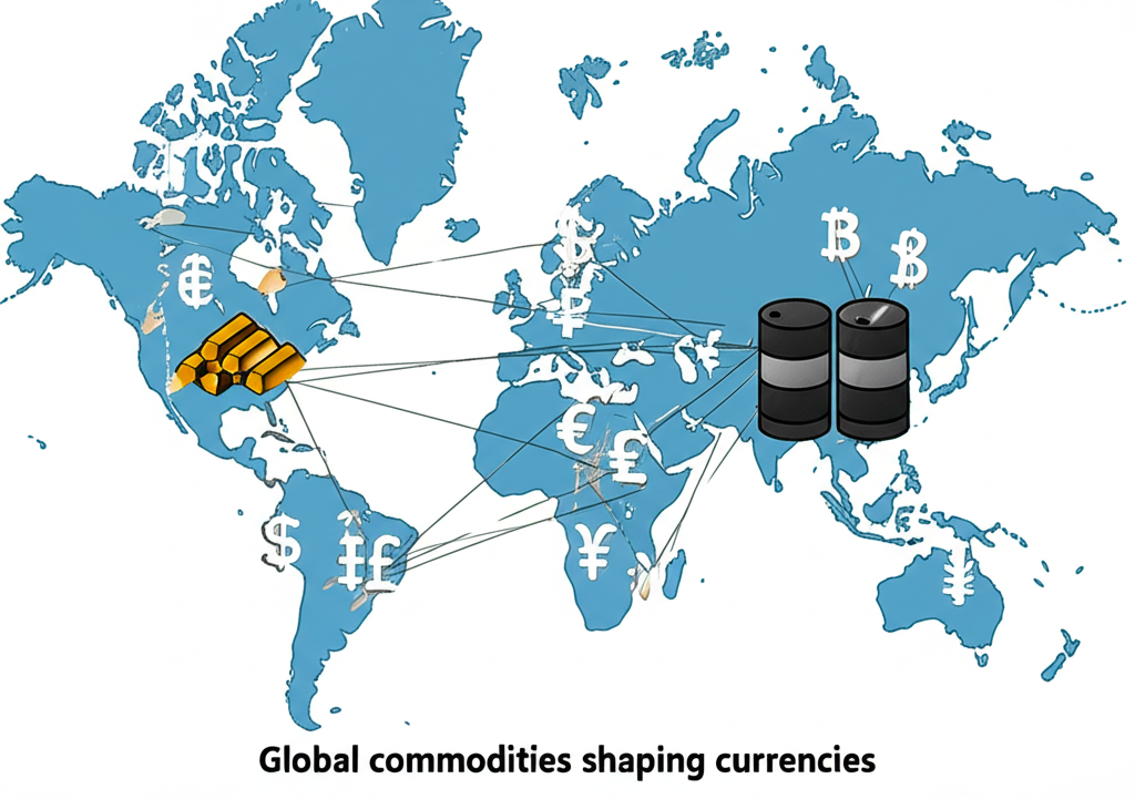 Global commodities shaping currencies