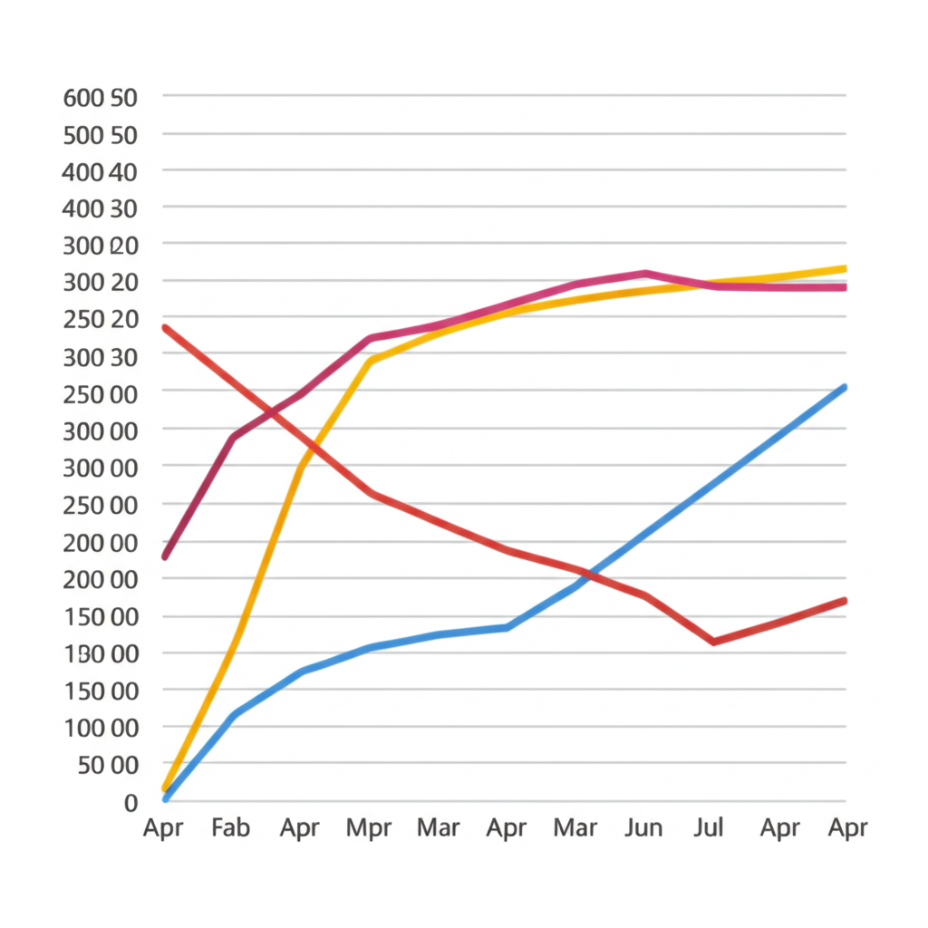 Growth chart with multiple factors