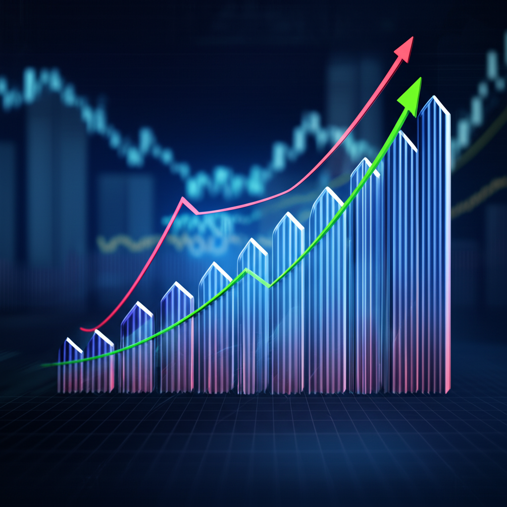 Value stocks portfolio showing steady growth over time