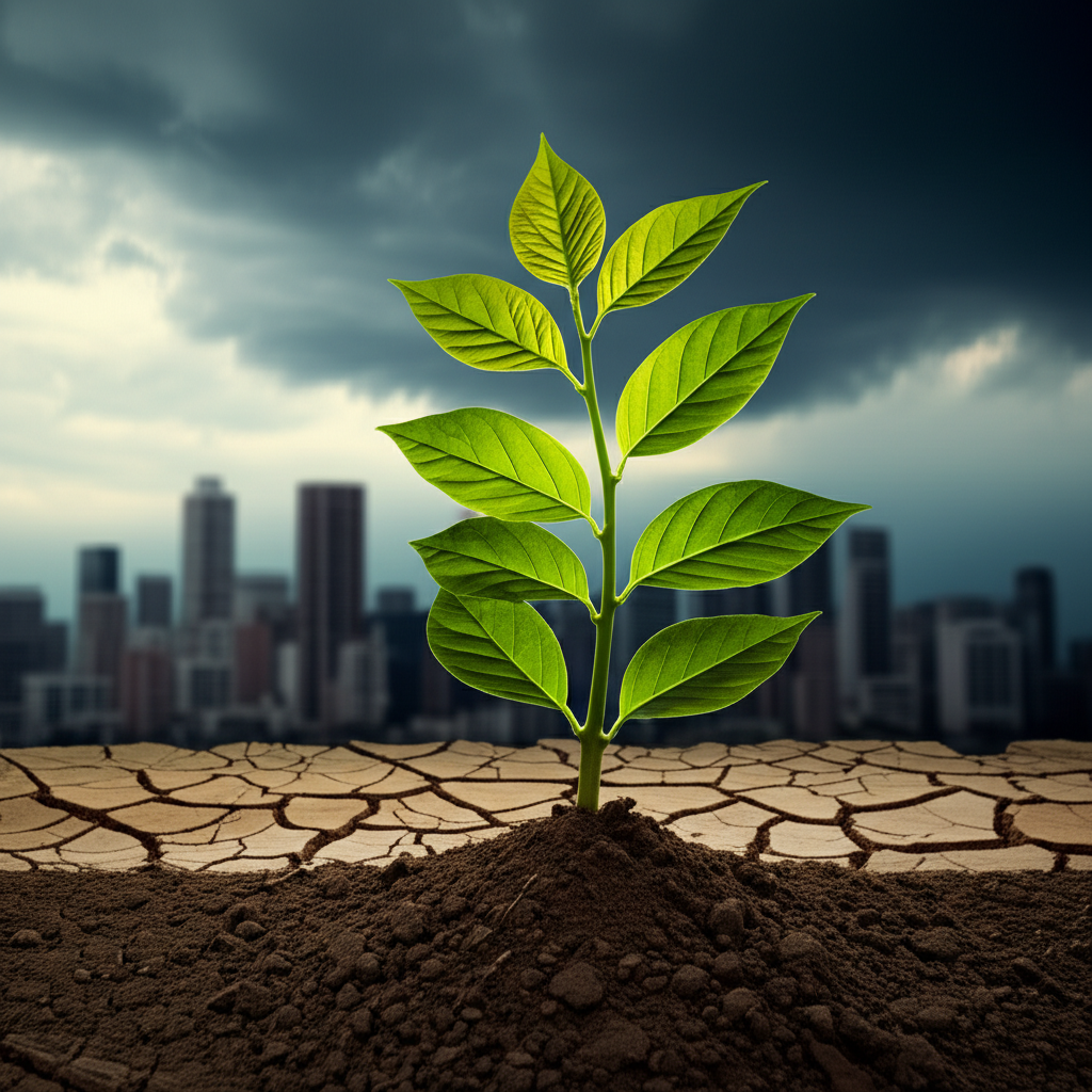 Chart showing investment growth and market resilience over time